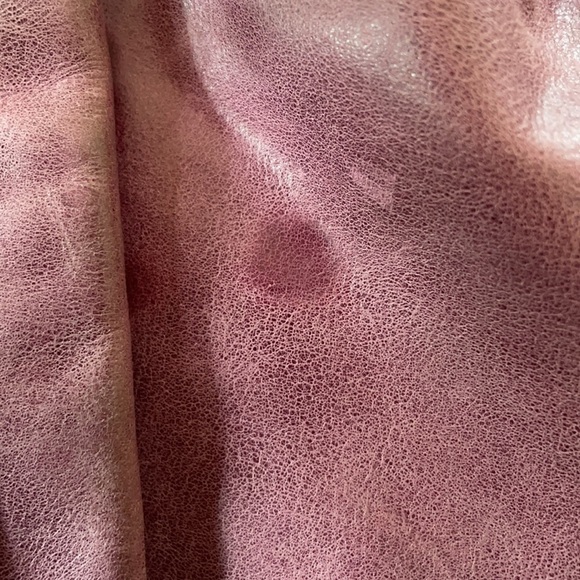 MARCIANO Studded Purple Leather Hollywood Goldtone Chain Crossbody - Picture 3 of 12